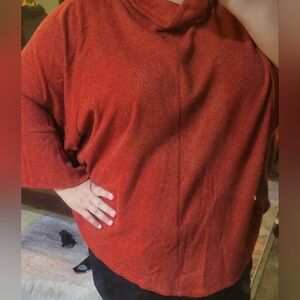 Lane Bryant Vibrant Red Sweater/cape